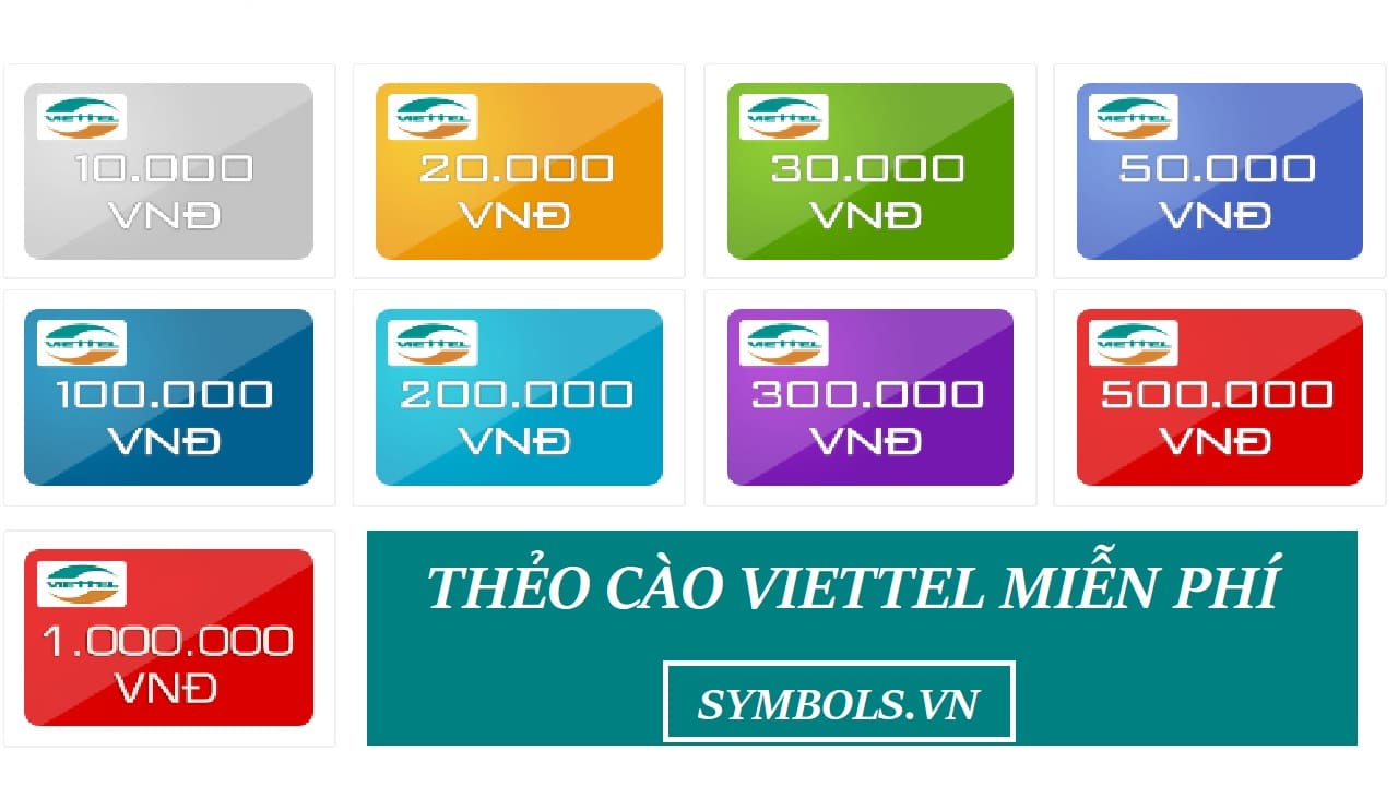 Thẻ Viettel miễn phí